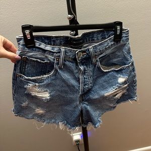 Aeropostale hand cut jean shorts